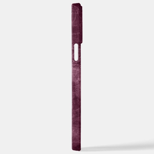 samtbordeauxfarben iPhone hülle (Rechte Seite)