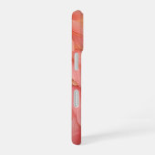 Samtene Blütenblättchen – Luxuriöser rosa Federblü iPhone 16 Hülle (Rechte Seite)