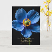 Samtene Muttertags-Karte Karte (Gelbe Blume)