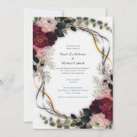 Samtene Pflaumen-Garten-Blumen-Hochzeit
