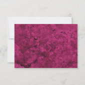 Samtene Pink Achat Geode Script-Typografie Mitteilungskarte (Rückseite)