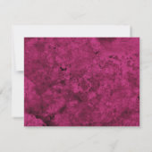 Samtene Pink Achat Geode Script Typografie Mitteilungskarte (Rückseite)