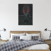 samtfarbene Blume Leinwanddruck (Insitu (Schlafzimmer))