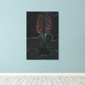 samtfarbene Blume Leinwanddruck (Insitu (Holzboden))