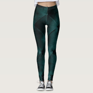Samtgrün: Malachit-Textil-Eleganz Leggings