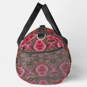 Samtig weiches rosa Blumen-Look-Fraktal-Abstrakt Duffle Bag (Rechts)