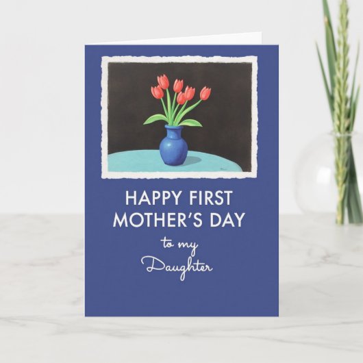 Samtige Florale Happy Day Karte (Vorderseite)