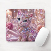 Samtige Katze Nacht Ästhetik Druck Mousepad (Mit Mouse)