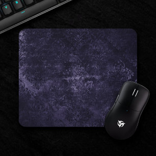 Samtige Mitternacht-Damaskus Indigo-Violetter Gr Mousepad