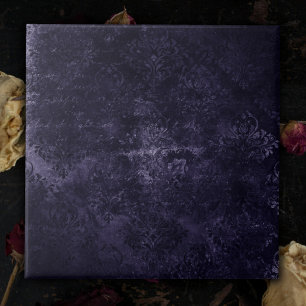 Samtige Mitternachts-Damaskus Indigo-Violetter G Fliese