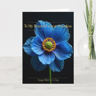 Samtige Nacht Blumen Mütter Karte