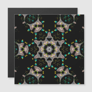 Samtige Nacht-Kaleidoskop-Magnetkarte Magnetkarte
