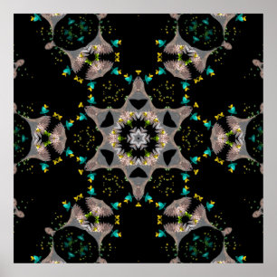 Samtige Nacht-Kaleidoskop Poster