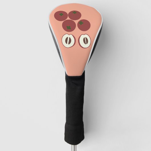 Samtiger Apfel Driver Golfkopfschutz Golf Headcover (Vorderseite)