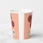 Samtiger Apfel-Papierbecher Pappbecher (Links)