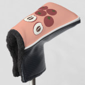 Samtiger Apfel-Putter-Golfkopfschutz Golf Headcover (3/4 Vorderseite)