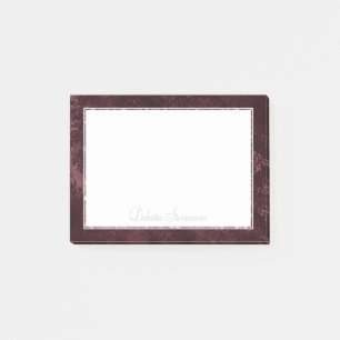 Samtiger Wein Damast Maroon Merlot Grunge Barock Post-it Klebezettel