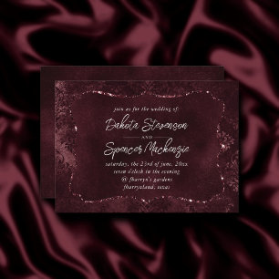 Samtiger Weindamaskus Bordeaux Sangria Grunge Gl Einladung