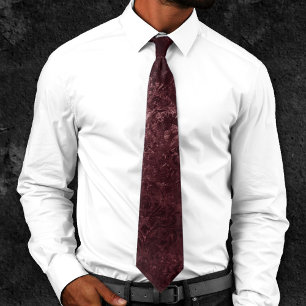 Samtiger Weindamaskus Bordeaux Sangria Grunge Gl Krawatte