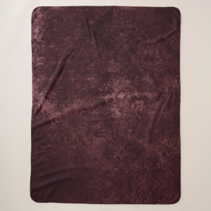 Samtiger Weindamaskus   Bordeaux-Sangria-Grunge-Gl Sherpadecke