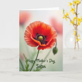 Samtiges Muttertags-Karte Karte (Gelbe Blume)