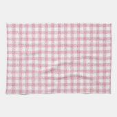 Samtiges Rosa-Weiß-Gingham-Charm Geschirrtuch (Horizontal)