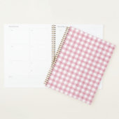 Samtiges Rosa-Weiß-Gingham-Charm Planer (Anzeige)