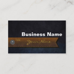 Sämtliche klassische Vintage LederJeans mit Knopfb Visitenkarte