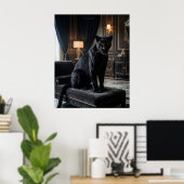 Samtpanther Noir Poster (Heimbüro)