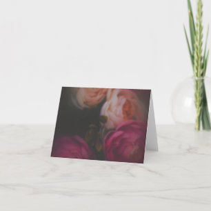 Samtrose Nocturne Grußkarte Dankeskarte
