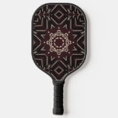 Samtroter Mandala Pickleball Schläger (Rückseite)