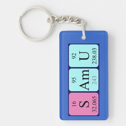 Samu Periodenschlüsselring Schlüsselanhänger (Vorderseite)