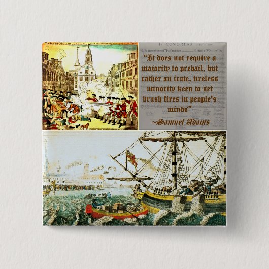Samuel Adams Button (Vorderseite)