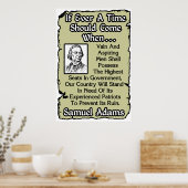 Samuel Adams: Erfahrene Patrioten Poster (Küche)