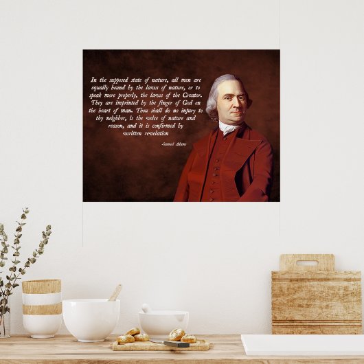 Samuel Adams God Poster (Küche)