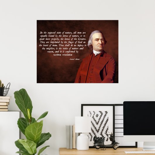 Samuel Adams God Poster (Heimbüro)