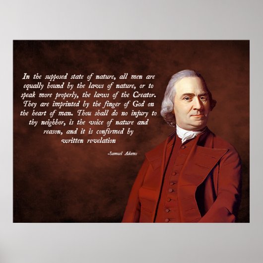 Samuel Adams God Poster (Vorne)