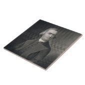 Samuel Adams, graviert von G.F. Storm (fl.c.1834) Fliese (Seite)