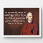 Samuel Adams Liberty Fotoplatte (Vorderseite)