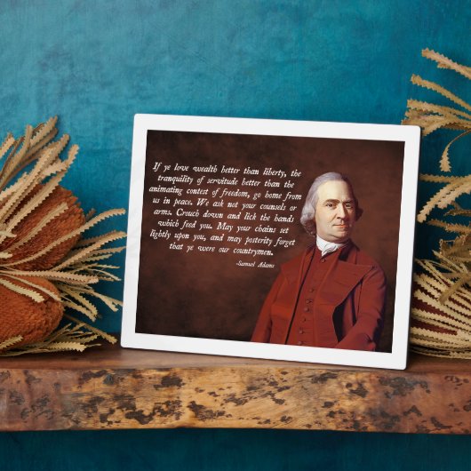 Samuel Adams Liberty Fotoplatte (Seite)