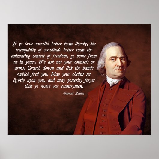 Samuel Adams Liberty Poster (Vorne)