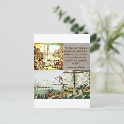 Samuel Adams Postkarte (Stehend Vorderseite)