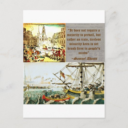 Samuel Adams Postkarte (Vorderseite)