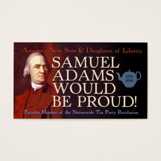 Samuel Adams Visitenkarte