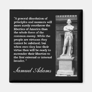 Samuel Adams-Zitat "eine allgemeine Auflösung…  Magnet