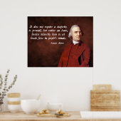 Samuel Adams Zitat Poster (Küche)