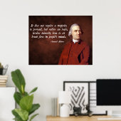 Samuel Adams Zitat Poster (Heimbüro)