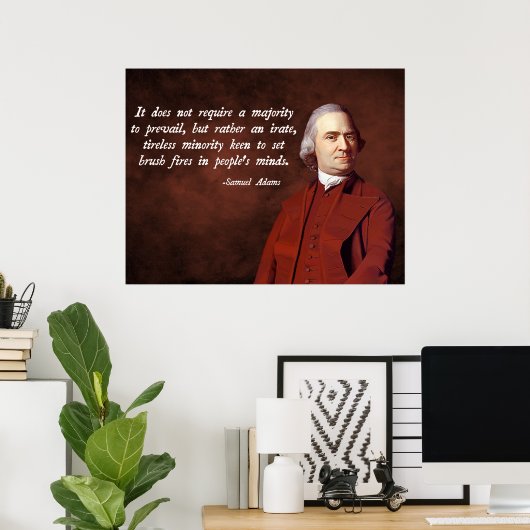 Samuel Adams Zitat Poster (Heimbüro)
