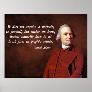 Samuel Adams Zitat Poster