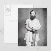 Samuel Baker, 1865 Postkarte (Vorne/Hinten)